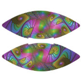 De kleurrijke lichtgevende Trippy Abstracte Fracta American Football (Panelen)