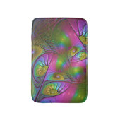 De Kleurrijke Lichtgevende Trippy Abstracte Fracta Badmat (Voorkant Verticaal)