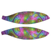 De kleurrijke lichtgevende Trippy Abstracte Fracta Basketbal (Panelen)