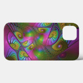 De Kleurrijke Lichtgevende Trippy Abstracte Fracta Case-Mate iPhone Case (Achterkant (horizontaal))
