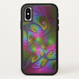 De kleurrijke lichtgevende Trippy Abstracte Fracta Case-Mate iPhone Case