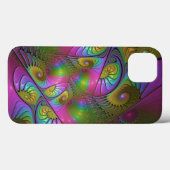 De kleurrijke lichtgevende Trippy Abstracte Fracta Case-Mate iPhone Case (Achterkant (horizontaal))