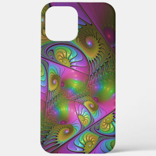 De kleurrijke lichtgevende Trippy Abstracte Fracta Case-Mate iPhone Case