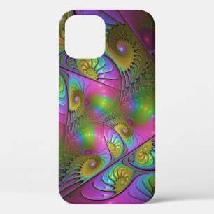 De kleurrijke lichtgevende Trippy Abstracte Fracta Case-Mate iPhone Case