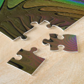 De Kleurrijke Lichtgevende Trippy Abstracte Fracta Legpuzzel (Zijkant)