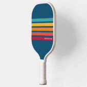 De  Kleurrijke Lijnen van de terugkeer Gepersonali Pickleball Paddle (Links)