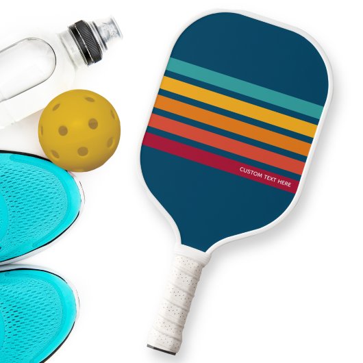 De  Kleurrijke Lijnen van de terugkeer Gepersonali Pickleball Paddle