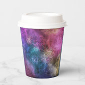 De kleurrijke melkweg papieren bekers (Voorkant)