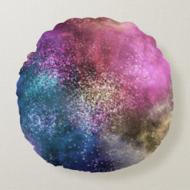De kleurrijke melkweg rond kussen