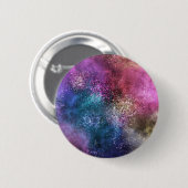De kleurrijke melkweg ronde button 5,7 cm (Voorkant /achterkant)