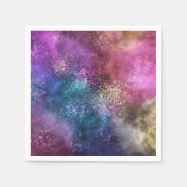 De kleurrijke melkweg servet