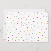 De kleurrijke Moderne Foto van het jaar van de Feestdagenkaart (Achterkant)