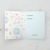 De kleurrijke Moderne Groet van de Pascha Kaart (Binnen)