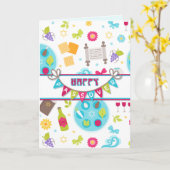 De kleurrijke Moderne Groet van de Pascha Kaart (Gele Bloem)