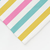 De kleurrijke Naam van de Douane van het Patroon Fleece Deken (Hoek)