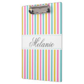 De kleurrijke Naam van de Douane van het Patroon Klembord (Links)