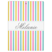 De kleurrijke Naam van de Douane van het Patroon Klembord (Achterkant)