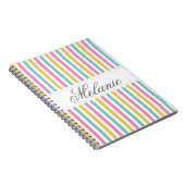 De kleurrijke Naam van de Douane van het Patroon Notitieboek (Rechterzijde)