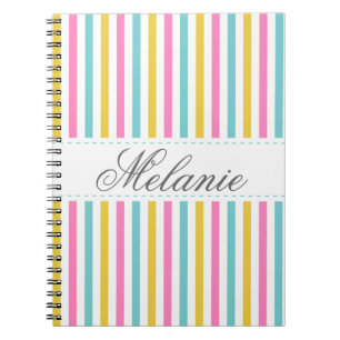 De kleurrijke Naam van de Douane van het Patroon Notitieboek