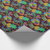 De kleurrijke Parels van het Glas kijken Retro Cadeaupapier (Hoek)