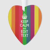 De kleurrijke Regenboog houdt Kalm en de Jouw Ornament (voorkant)