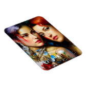 De Kleurrijke Schildering van de Mooie Geliefden Magneet (Rechterzijde)