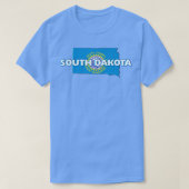 De kleurrijke staat South Dakota T-shirt (Design voorkant)
