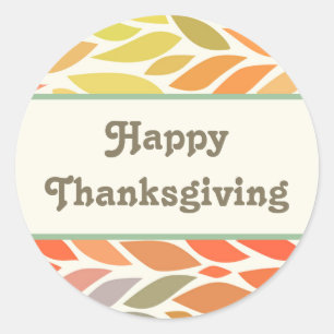 De kleurrijke Sticker van de Thanksgiving van