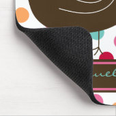 De Kleurrijke Stippen Mousepad van de Kuikens van Muismat (Hoek)