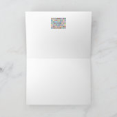 De kleurrijke Symbolen van de Vrede Kaart (Binnen)