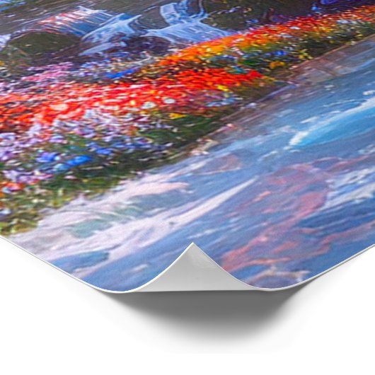 De kleurrijke symfonie van Forest Poster (Hoek)