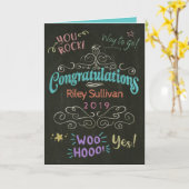 De kleurrijke Tekening feliciteert het trekken van Kaart (Gele Bloem)