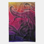 De kleurrijke tuin theedoek (Verticaal)