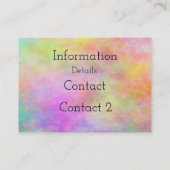 de kleurrijke verf ploetert visitekaartje (Achterkant)