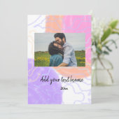 De kleurrijke waterverf voegt de tekst van het jou kaart (Staand voorkant)