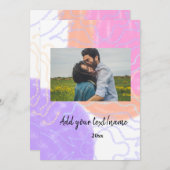 De kleurrijke waterverf voegt de tekst van het jou kaart (Voorkant / Achterkant)