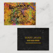 De kleurstof tussen de fiets van de lijnen lezen visitekaartje (Voorkant / Achterkant)