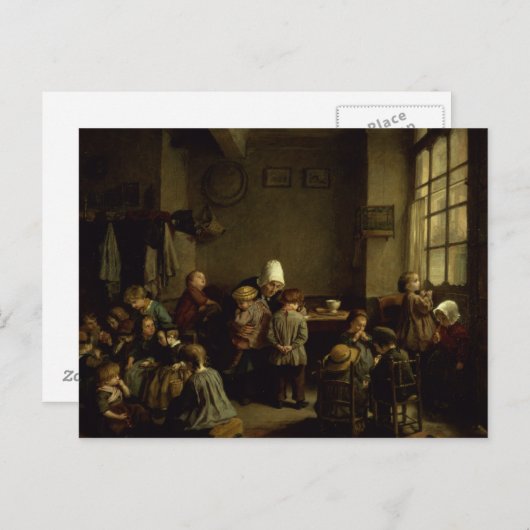 De kleuterschool briefkaart (Voorkant / Achterkant)