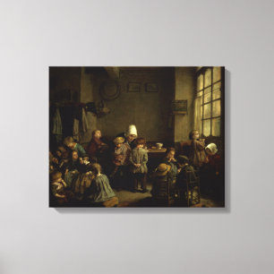 De kleuterschool canvas afdruk