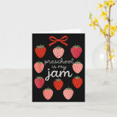 De kleuterschool is mijn eerste dag van de schoold kaart (Gele Bloem)