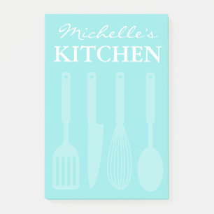 De kleverige nota's van de douane met keuken post-it® notes