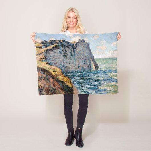 De klif van Aval, Monet Fleece Deken (In situ)