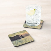 De Klif van Etretat, zonsondergang van Claude Mone Drankjes Onderzetter (Rechterzijde)