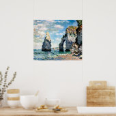 De kliffen bij Étretat Poster (Keuken)
