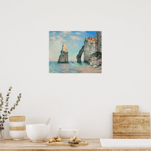 De Kliffen bij Etretat van Monet Poster (Keuken)