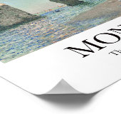 De kliffen op Étretat door Claude Monet Poster (Hoek)