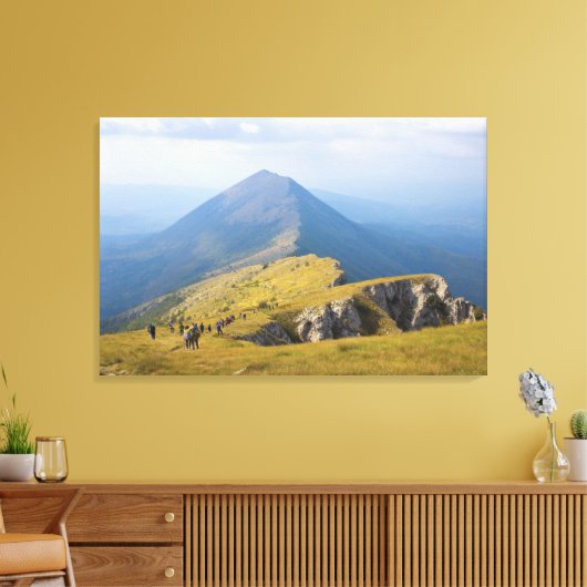 De klim canvas afdruk (Insitu (Woonkamer))