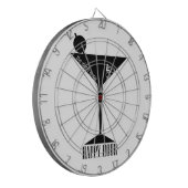 De klim is mijn gelukkige uur dartbord (Voorkant Links)