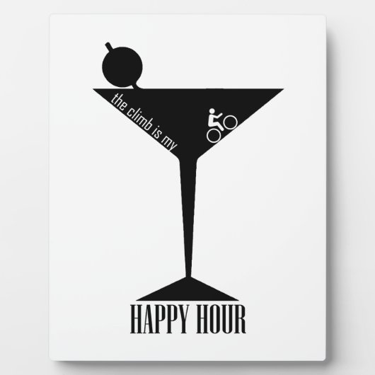 De klim is mijn gelukkige uur fotoplaat (Voorkant)