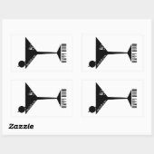 De klim is mijn gelukkige uur rechthoekige sticker (Vel)